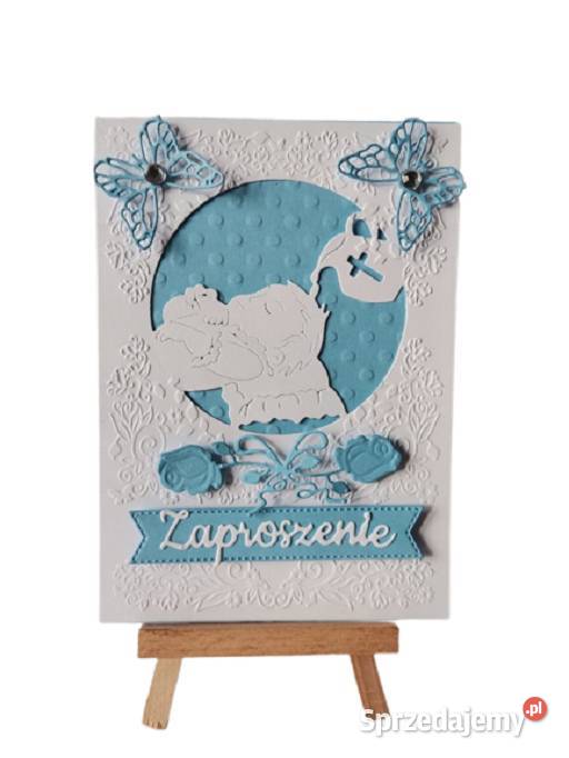 Zaproszenia Chrzest Święty Chłopiec Dziecko Na Poznań sprzedam