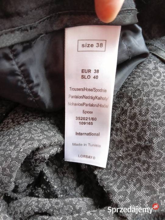 Eleganckie spodnie w cętki Rozmiar 38(M) podkarpackie Łańcut