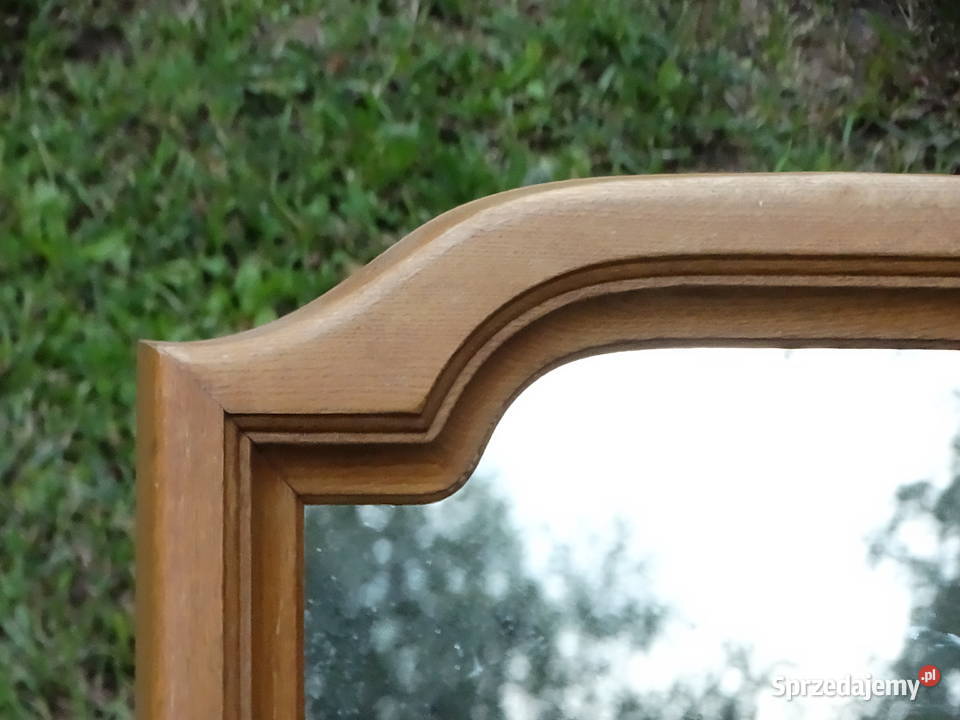 Klasyczne drewniane lustro ścienne 80x44 retro Lustra Biłgoraj