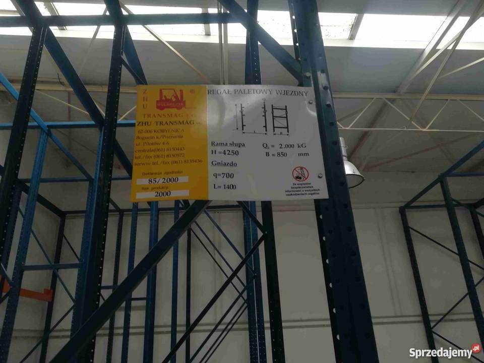 Regały paletowe wjezdne Transmag Szczecin