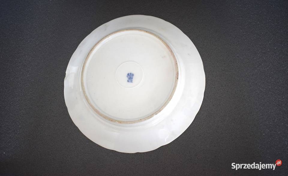 Talerz porcelanowy Carl Tielsch Sygnowany z lat Chełmno