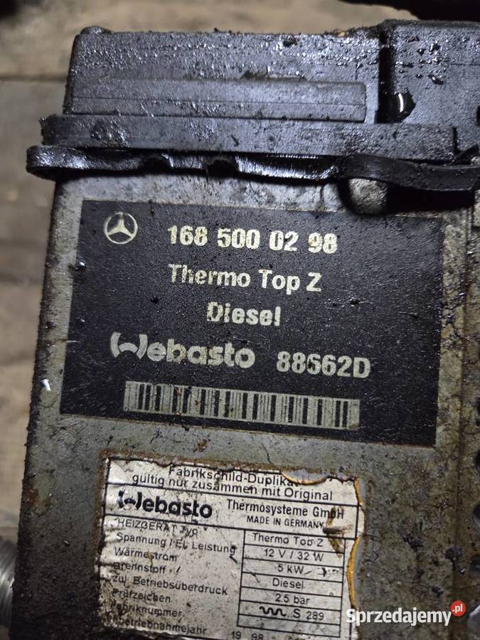Webasto Mercedes a klasa 17 CDI