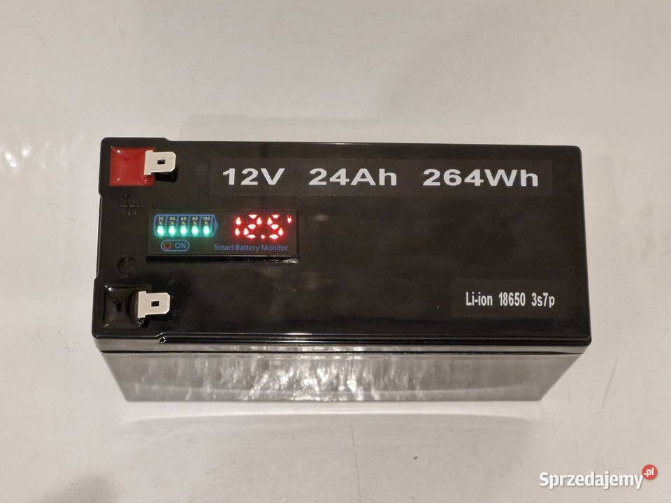 Akumulator 12V 24Ah 264Wh 18650 Liion 3s7p Pozostałe śląskie Katowice