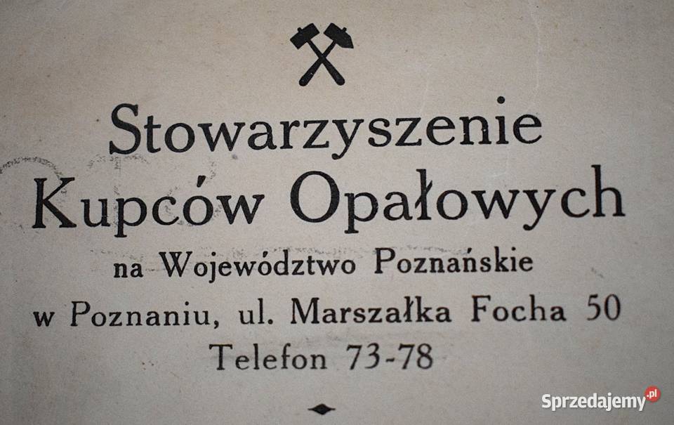 Stowarzyszenie Kupców Opałowych 1947 karta Chełmno