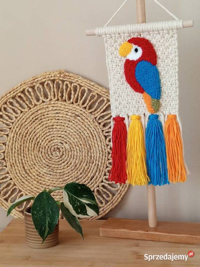 Makatka makrama papuga