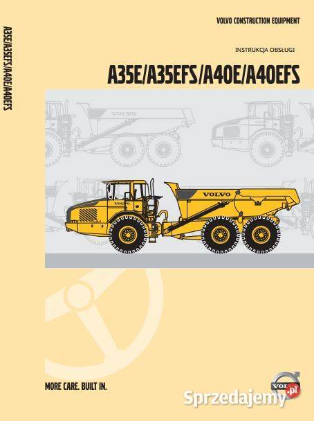 Volvo A35E A35EFS A40E A40EFS wozidło instrukcja Kielce