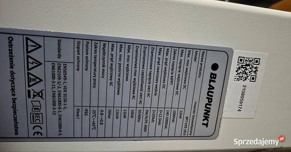 Falownik Blaupunkt 10 Kw Dygowo