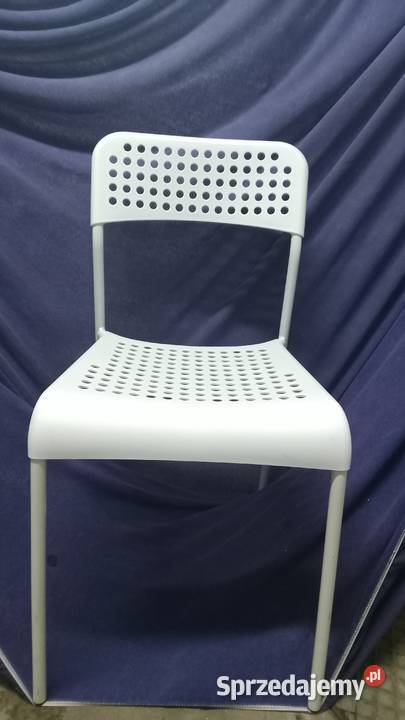 krzesło metalowe plastik białe Warszawa sprzedam