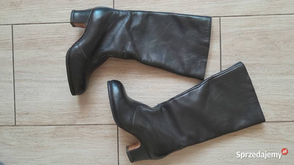 Czarne eleganckie kozaki 36 mazowieckie Warszawa