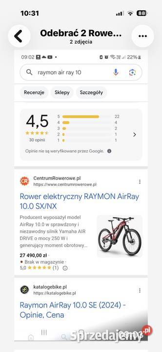 Z 27500 na 12 nowy rower elektryczny Raymon Nakło Śląskie