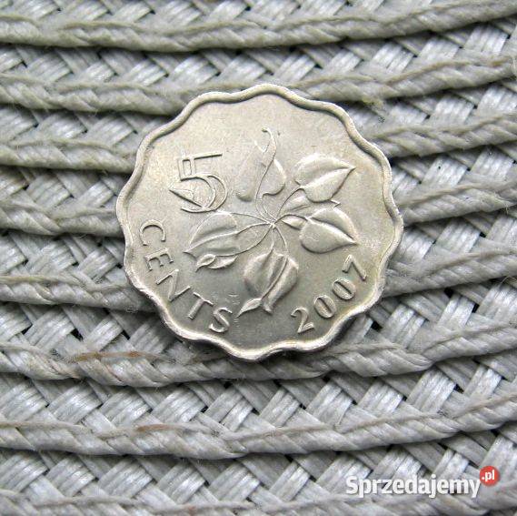 Eswatini Suazi 5 Cent 2007r
