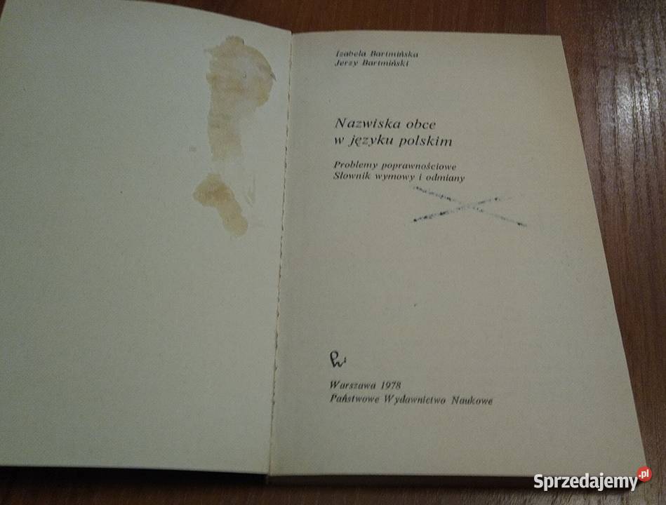 Nazwiska obce w języku polskim Bartmińska i