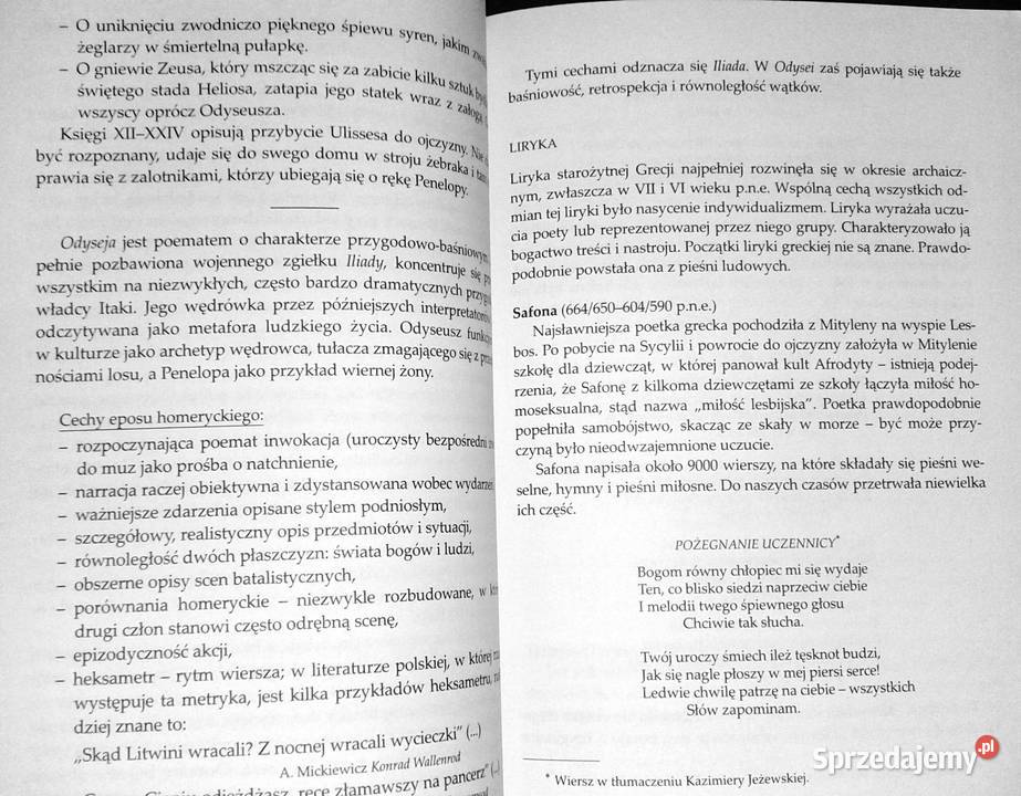 Nowa matura Przewodnik epokach antyku do Chełm sprzedam