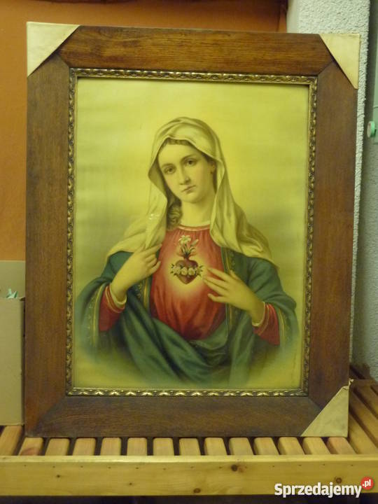 Obraz religijny Matka Boska z sercem ukwieconym Sulejówek