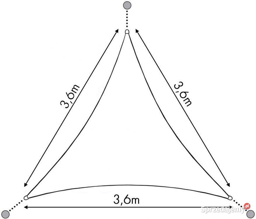 Żagiel przeciwsłoneczny daszek parasol ogród 36m Bielsk Podlaski