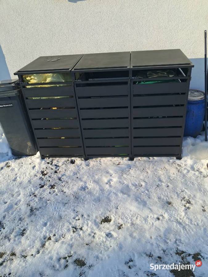 Zabudowa koszy na śmieci 120L x3 Pozostałe Strawczyn