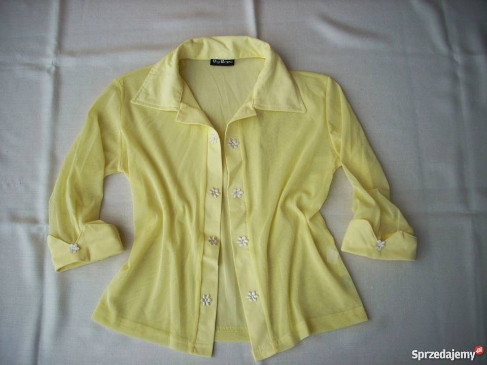 Cytrynowa Narzutka siateczkowa Elegancka 38 M Nowy Sącz