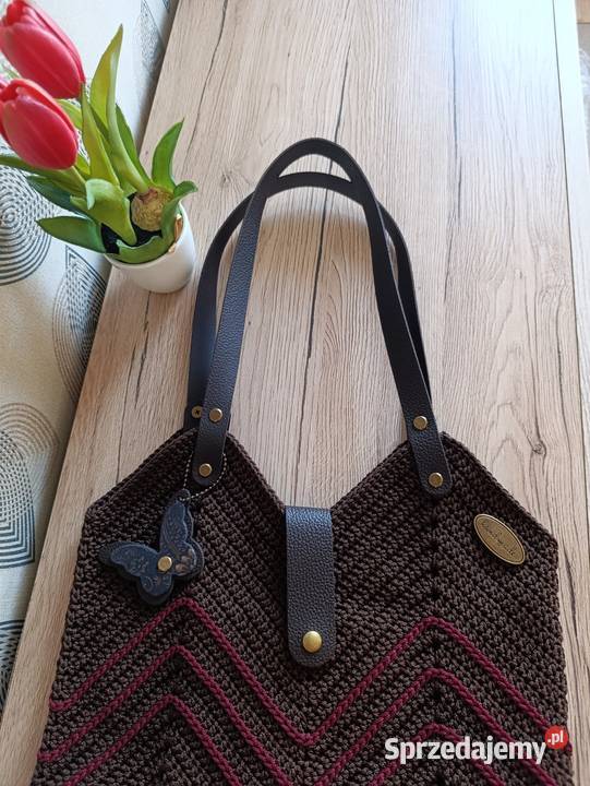 Torebka Tulipan na ramię HANDMADE Chełm