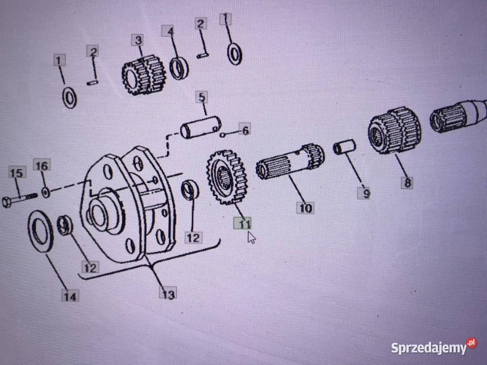 John Deere AR97422wałek zębatyJohn Deere wielkopolskie Jastrzębniki