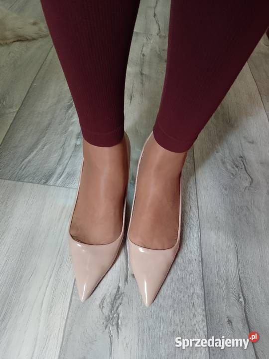 3940 Beżowe czółenka szpilki wieczorowe NOWE Moda i Styl Kraków