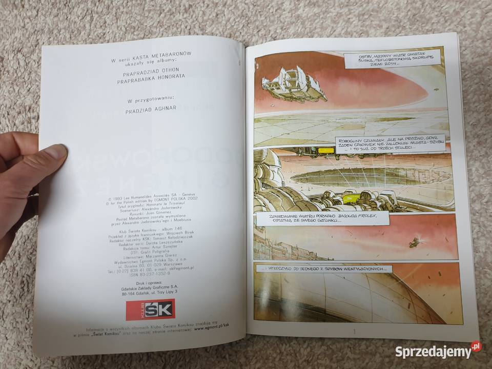 Jordowsky Gimenez Kasta Metabaronów Prababka kredowy papier  Gdynia sprzedam