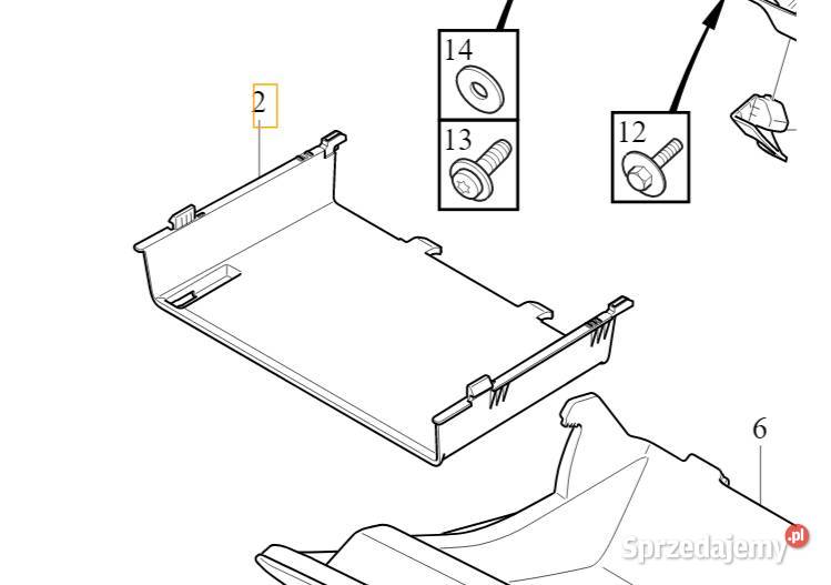 VOLVO S60 V60 II polka schowek deski dolnośląskie Bielany Wrocławskie sprzedam