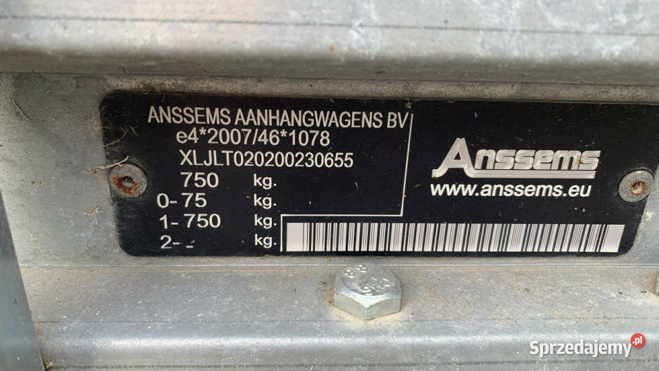 burtowe Anssemss Przyczepka Towarowa Renomowanej