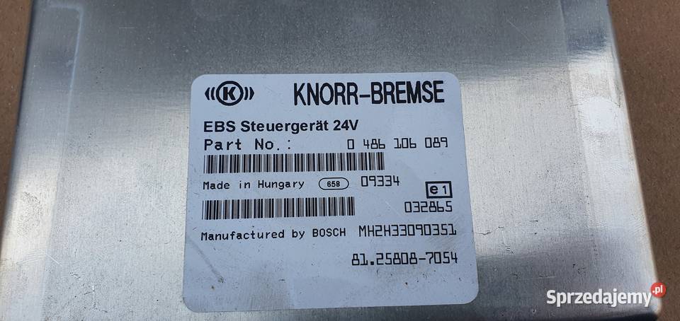 MAN TGX TGS KOMPUTER STEROWNIK EBS 81258087054 Układ elektryczny Bieleń