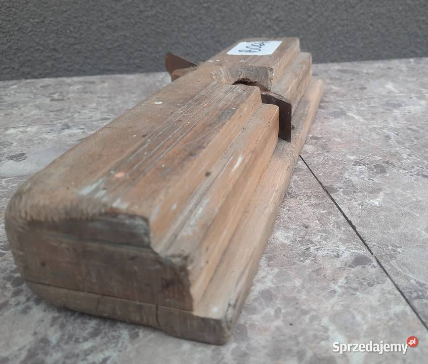 Stary drewniany strug hebel ostrze 22mm B064 Tczew