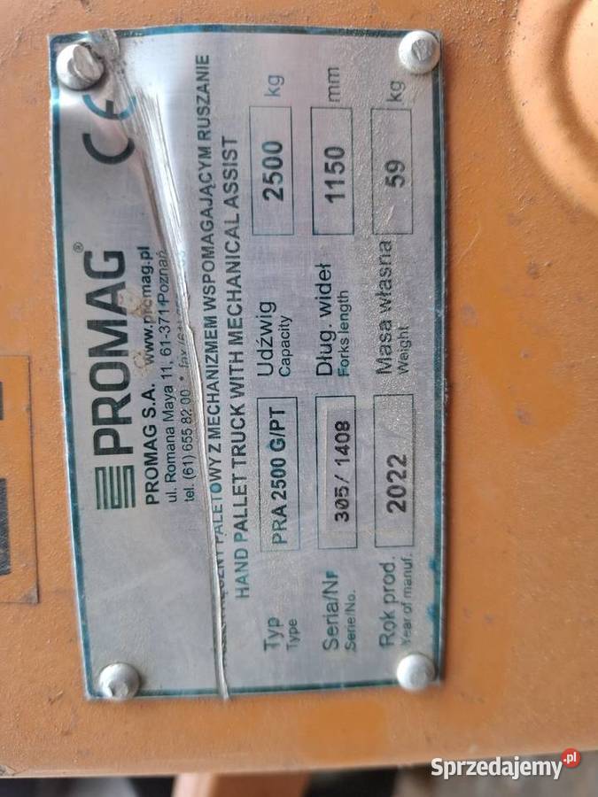 Paleciak ręczny Still 2500 udźwig