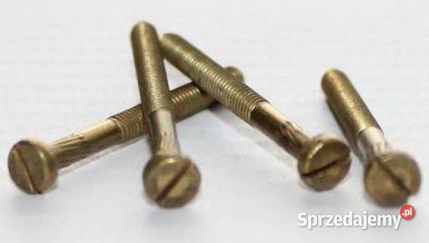 Wkręty mosiężne do metalu M 25 x 25 niepełny Białogard