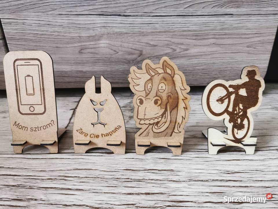 Stojak podstawka pod telefon różne wzory możliwa Jankowice