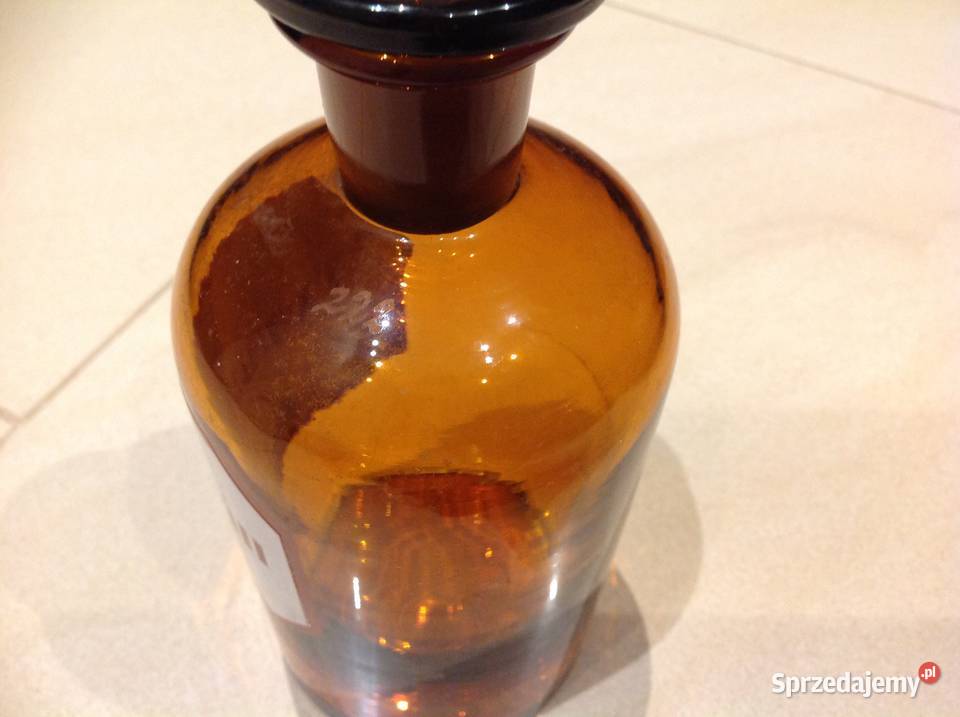 Butelka Szklana Apteczna Stara Sygnowana Nowa Sól