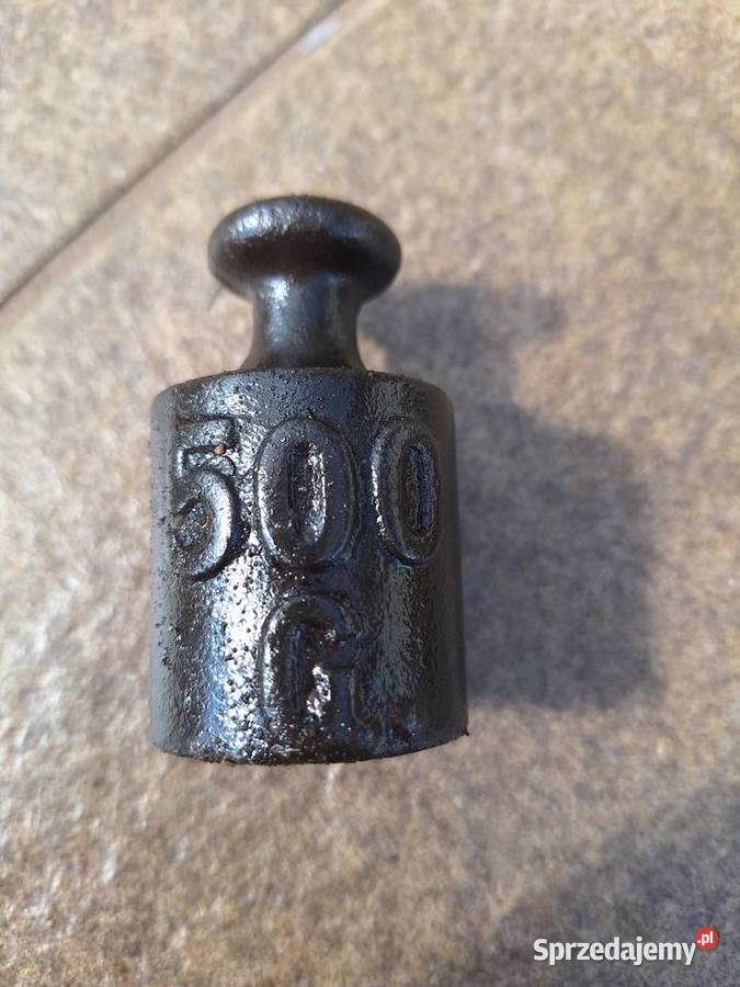 Stary odważnik do wagi ciężarek żeliwny 05 Gdańsk