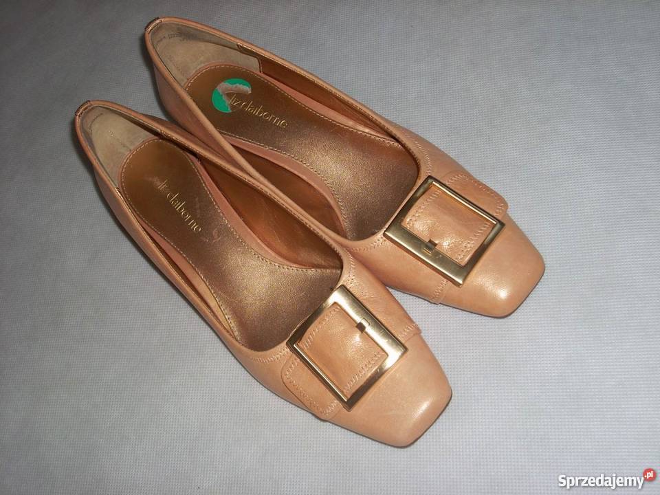 LIZ CLAIBORNE skórzane pastelowe NOWE 39 8M 395 Nowy Sącz