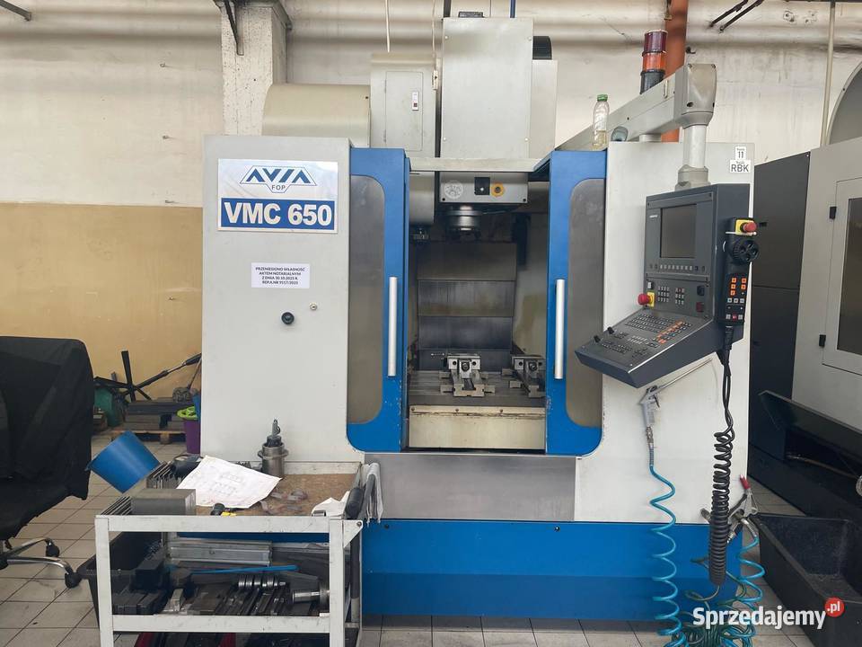 pionowe centrum obróbcze CNC Avia VMC 650 Bydgoszcz