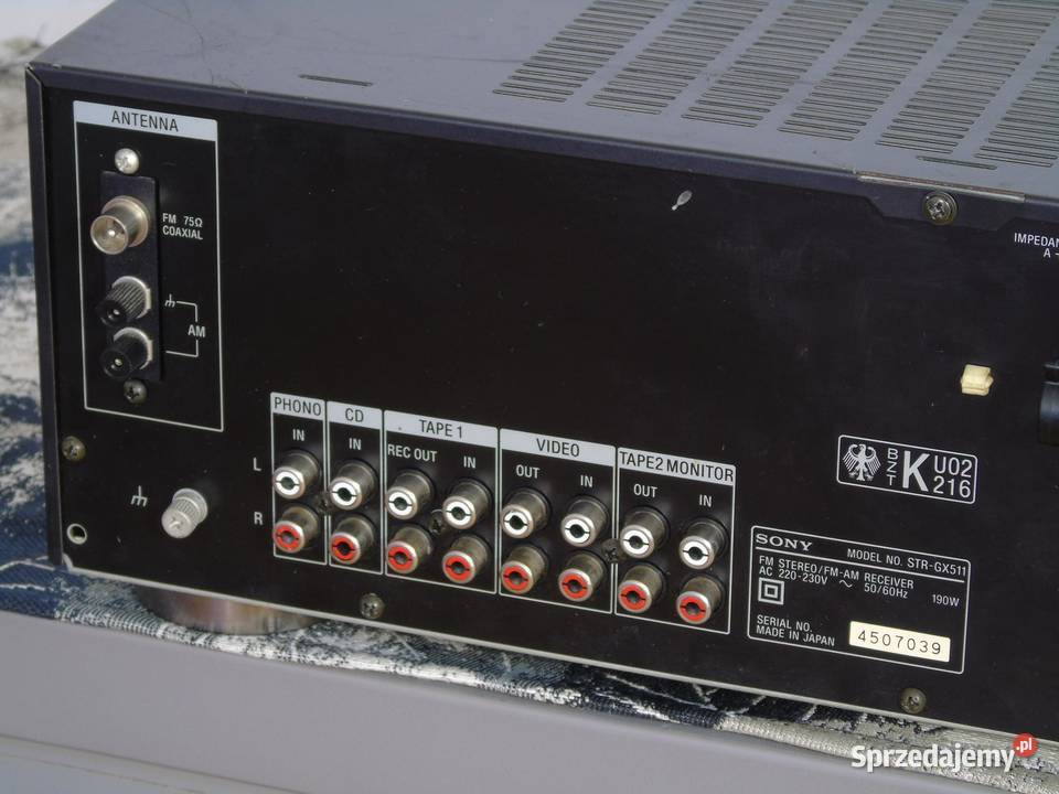 Amplituner Sony STRGX511 RDS mocny i sprawny Jasło