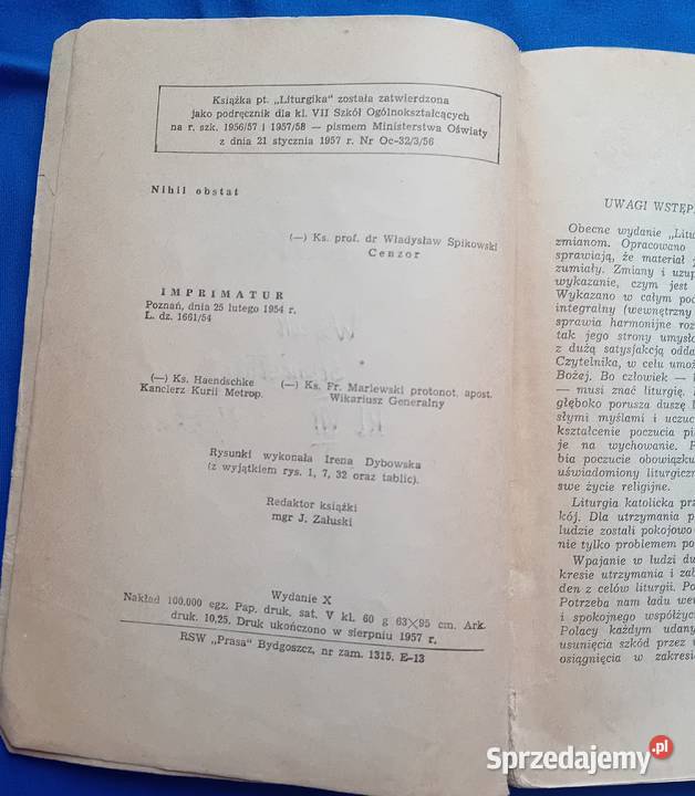 Ksdr Mieczysław Dybowski Liturgika Ks Św