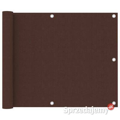 vidaXL Parawan balkonowy brązowy 75x300 tkanina sprzedam