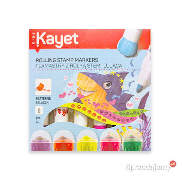 komplet flamastrów z rolką stemplującą kayet Artykuły szkolne Olsztyn