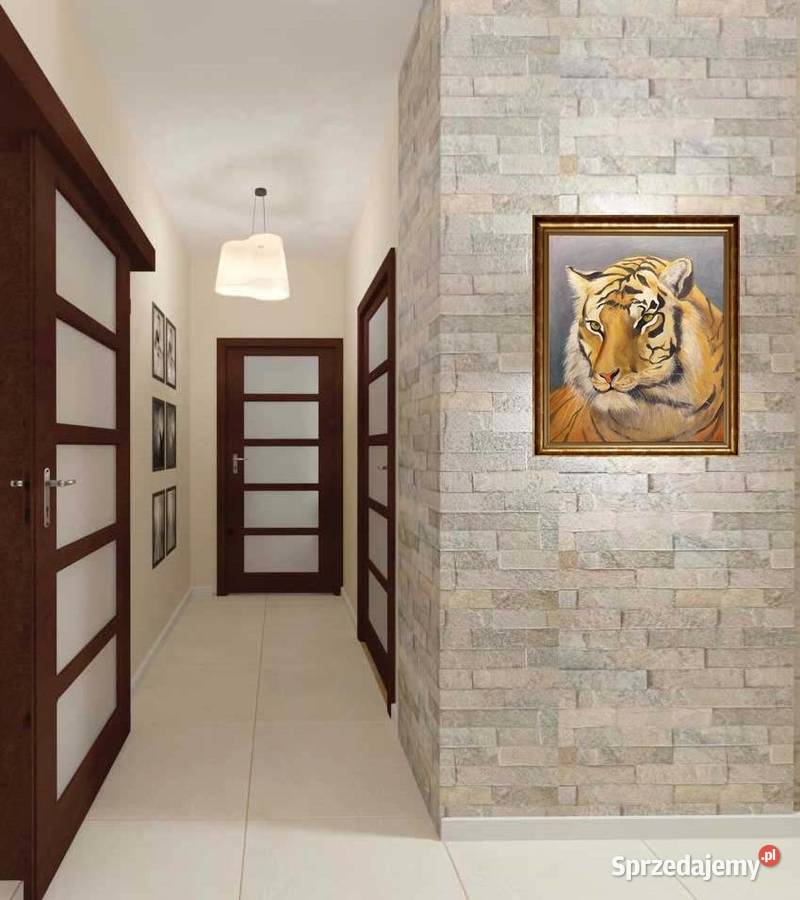 Obraz olejny Tygrys odcienie brązowego Dekoracje i ozdoby Lublin