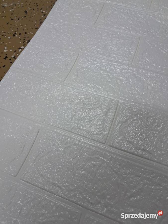 8 nowych białych samoprzylepnych paneli 3D wzór świętokrzyskie Sandomierz
