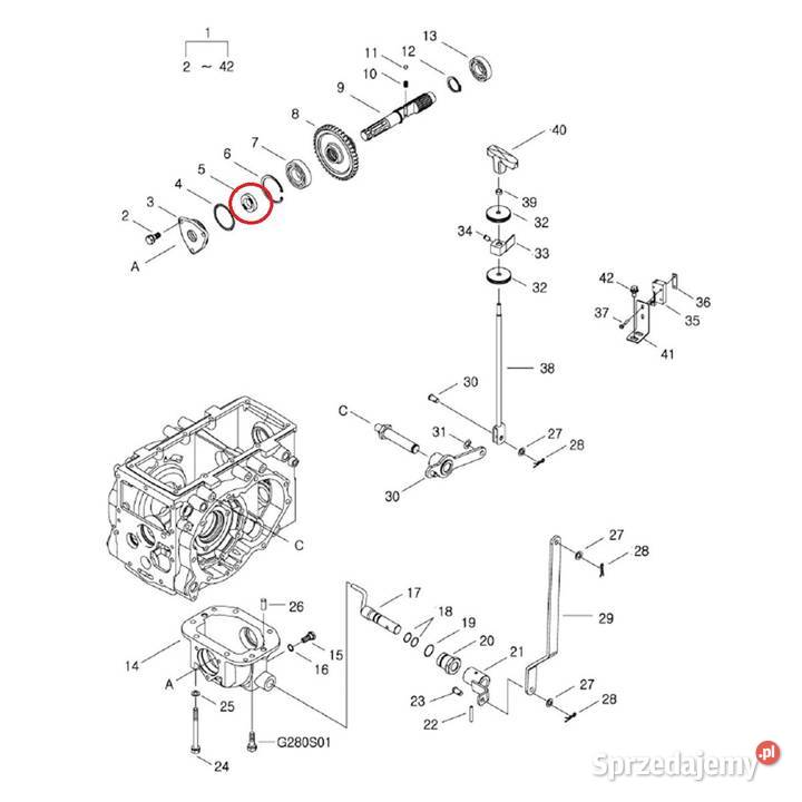 Uszczelniacz 25 x 40 x 8 mm LS MT125 LS MT335 LS podkarpackie Tajęcina
