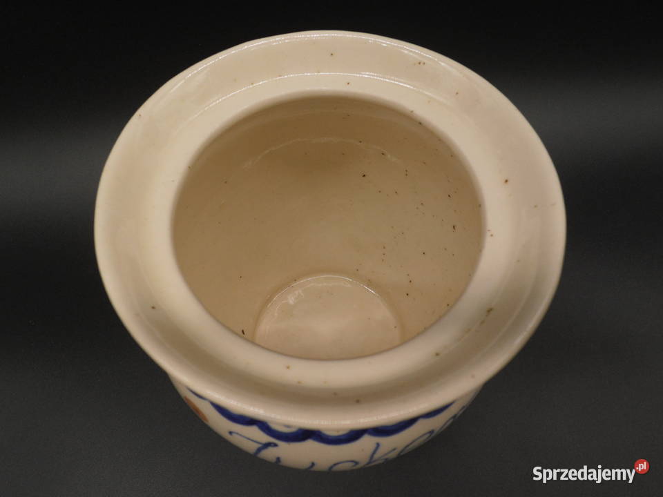 Ceramiczny pojemnik na cukier z Bolesławca