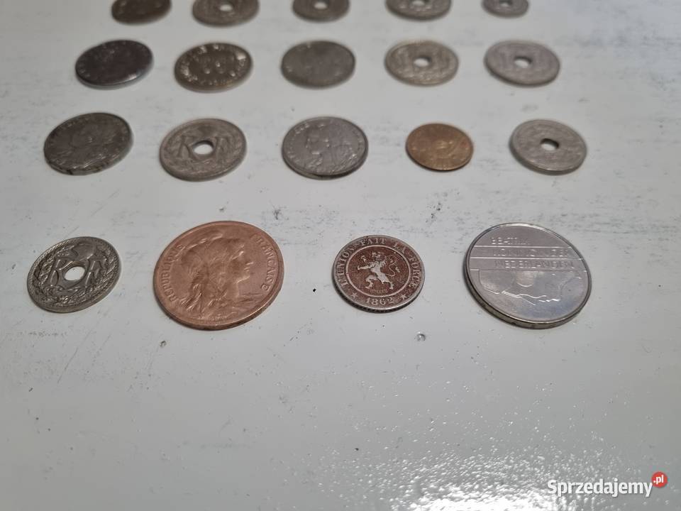Sprzedam monety kolekcjonerskie centimes i inne Numizmatyka Leszno