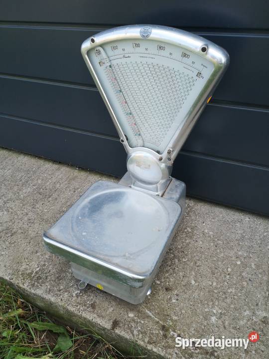 Aluminiowa Waga BIZERBA vintage łódzkie Aleksandrów Łódzki
