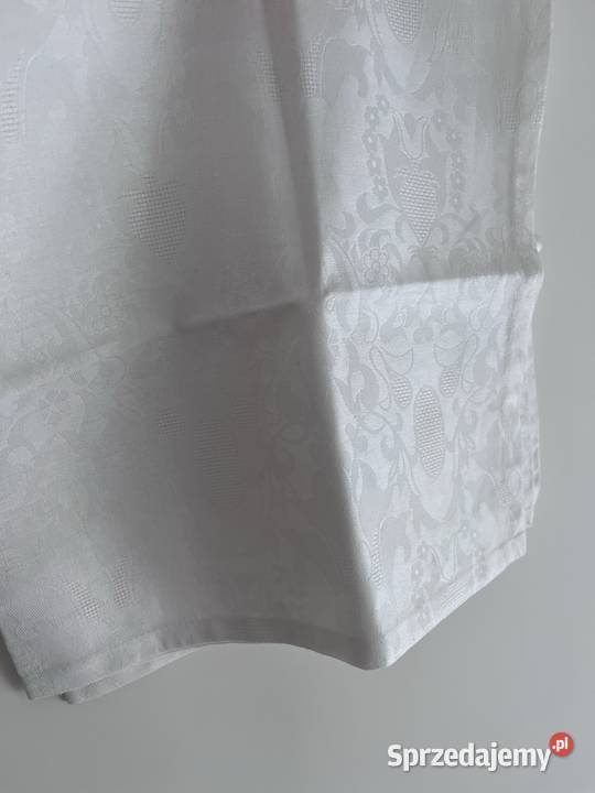 Biała serweta w żakardowy wzór 70x70 biały Wrocław