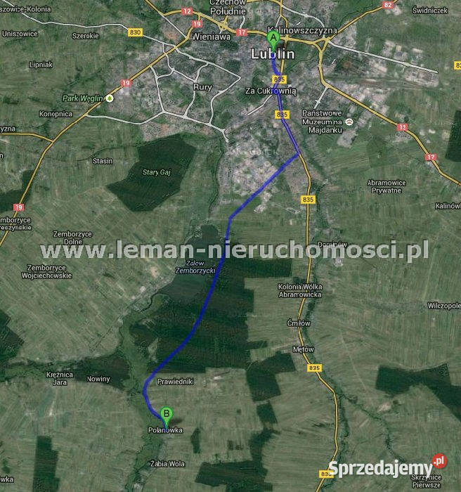 grunt do sprzedania 1100m2 Polanówka