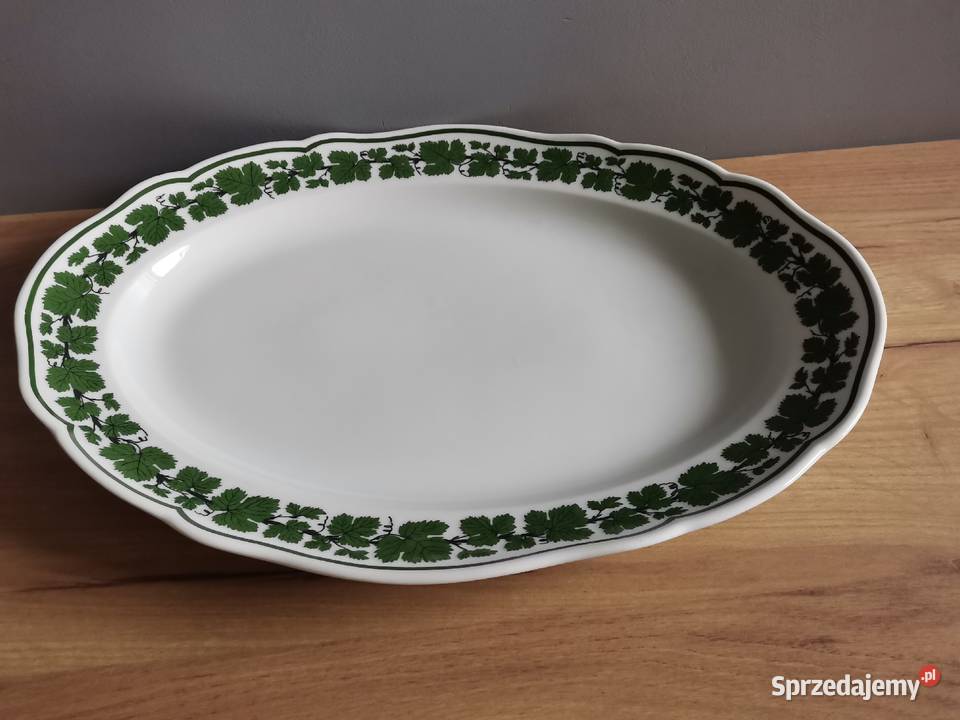 Stara wielka patera półmisek Winorośl Winogrona śląskie Katowice