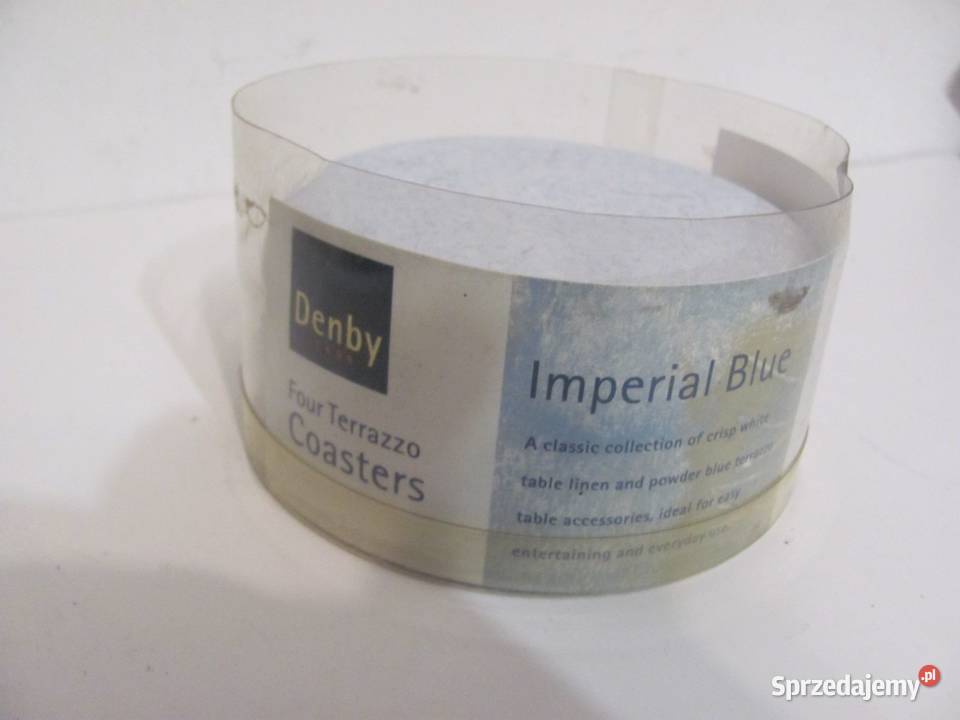 Denby Four Terrazzo Coasters Imperial Blue 3 Zamość sprzedam